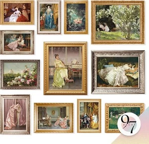 97 Decor Victorian Wall Art - Vintage Art Prints, French Garden Paintings, Antiq - Picture 1 of 6