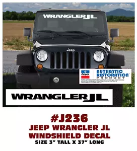 QJ-J236 CALCOMANÍA PARABRISAS JEEP - WRANGLER JL - GRÁFICO CON LICENCIA - Imagen 1 de 1