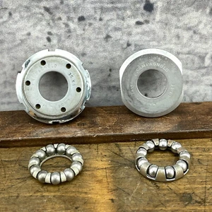 Vintage Campagnolo Bottom Bracket Cup Set FRENCH 35 x 1 Thread Parts 35x1 - Picture 1 of 15