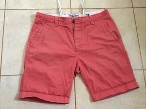 Drift King Herren Chino Shorts rot Baumwolle 34 Taille - Bild 1 von 12