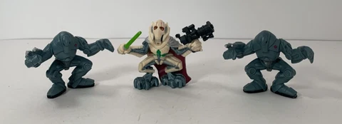 Star Wars Galactic Heroes 2004 SUPER BATTLE DROID x2 and General Grievous Lot Cover