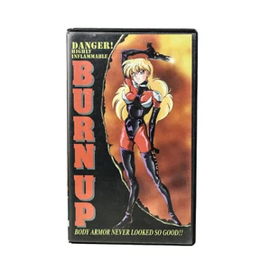 Vintage 1991 ADV Burn Up! Anime VHS English Sub Clamshell - Picture 1 of 4