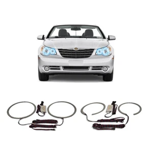 Bright Blue Angel Eye Headlight Halo kit for Chrysler Sebring 08-10 - Foto 1 di 2