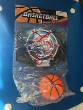 Vintage Dave And Busters Over The Door Basketball Hoop & Ball Set New Sealed