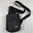 Travelon Crossbody Purse Organizer Bag Travel Adjustable Strap Front Flap Black