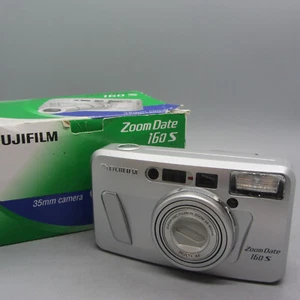 Fujifilm Zoom Date 160S 35mm Film Point and Shoot Camera Silver Tested - Picture 1 of 9