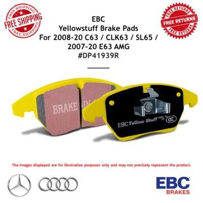 Juego de pastillas de freno delanteras EBC Yellowstuff para 08-20 C63 / CLK63 / SL65 / 07-20 E63 AMG Foto 1 de 4