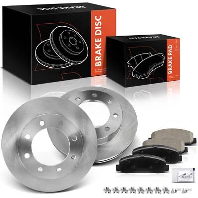 Front Disc Brake Rotors & Ceramic Brake Pad for Ford F-350 Super Duty 2005-2012 - Imagem 1 de 4