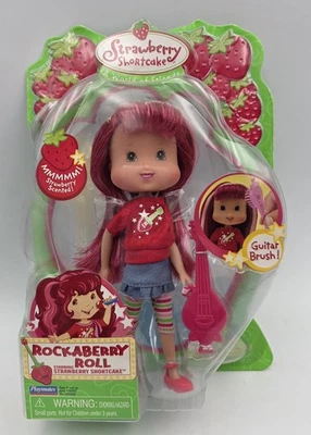 🍓Muñeca Rockaberry Roll Strawberry Shortcake con guitarra (totalmente nueva | nueva en caja | sellada) Foto 1 de 4