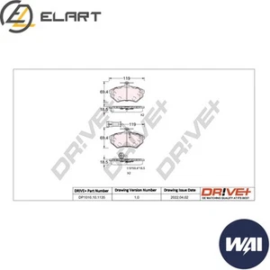 SET PASTIGLIE FRENO FRENO A DISCO DP1010.10.1135 PER VW PASSAT/B3/B4/B5 AUDI A4/B7 1.8L - Foto 1 di 6