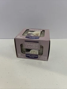 New Box of 12 Yankee Candle Honey Lavender Gelato Tealights Tea Lights - Picture 1 of 4