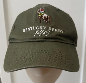 Kentucky Derby 146 Art Of The Derby Green Adjustable Baseball Hat Cap - Picture 1 of 9