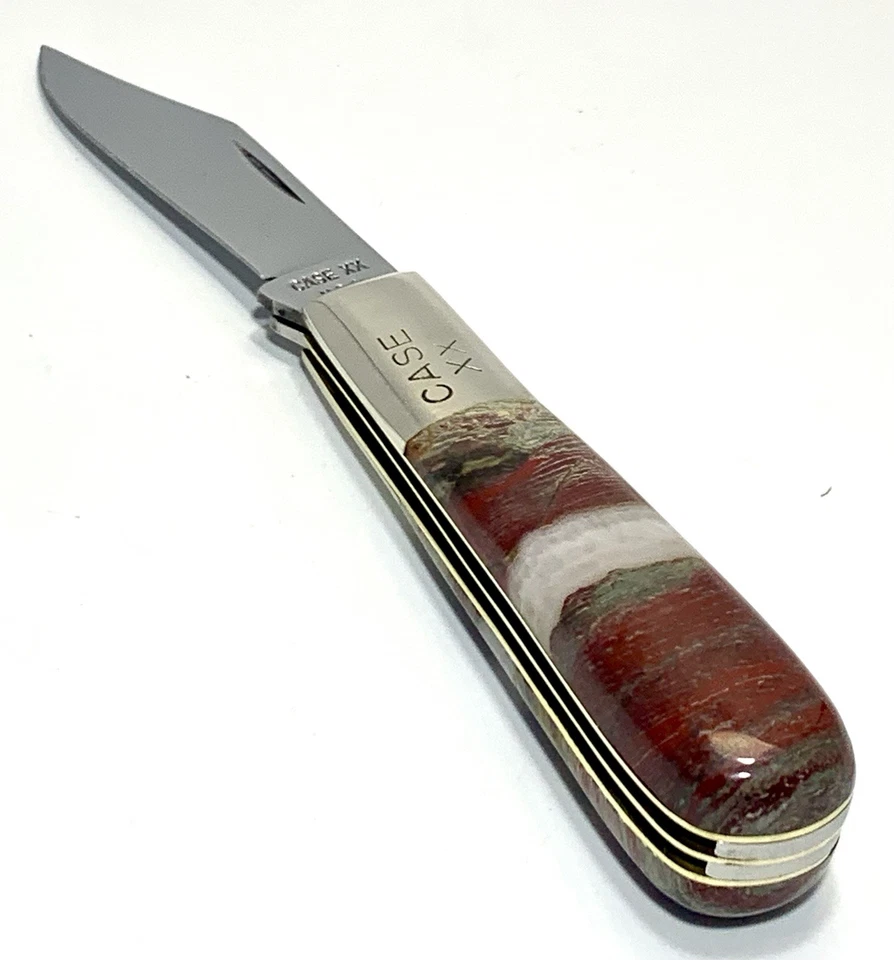 CAIXA VINTAGE 1972 XX 62009 1/2 BARLOW COM ALÇAS DE JASPE PERSONALIZADAS PELE DE COBRA - Imagem 1 de 4