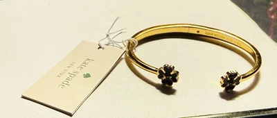 NUEVO Brazalete Brazalete Kate Spade Negro Palas y Tachuelas Bisagra Foto 1 de 4