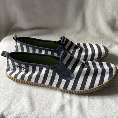 Zapatos planos Blowfish para mujer talla 10 azul marino y blanco a rayas  Foto 1 de 4