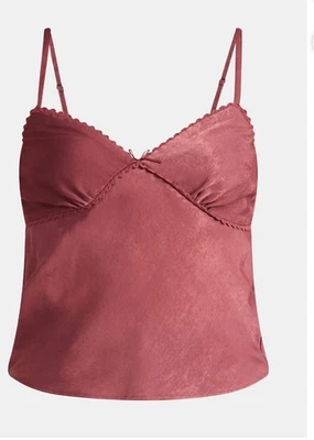 Top camisero Wild Ginger No Boundaries para mujer con ribete de encaje y lazo talla L (12-14) Foto 1 de 4