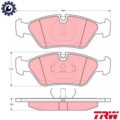 JUEGO PASTILLAS FRENO DISCO FRENO GDB298 PARA FERRARI MONDIAL/Convertible 328/GTS/GTB 3.2L Foto 1 de 4
