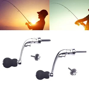 Reel Handle Fishing Reel Handle Crank Handle Metal Folding Replacement Fishing - Picture 1 of 14