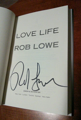 Rob Lowe Signed book "Love Life" autographed! + proof COA HARDCOVER 1st ed/1st Cover