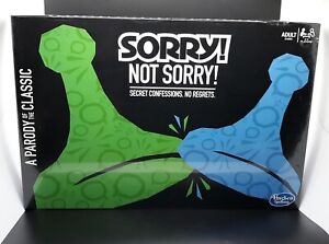 Sorry Not Sorry Board Game Adult Parody Secret Confessions 2-4 Players Sealed
