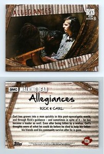 Rick & Carl #A-8 The Walking Dead Season 8 Pt 1 Topps 2018 Allegiances Card