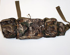 Cabelas Adjustable Hunting Belt With 7 Zip-up Pouches Realtree Camo Like New