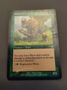 Rhox - FOIL - Nemesis - PL - Misprint Mtg - Picture 1 of 2
