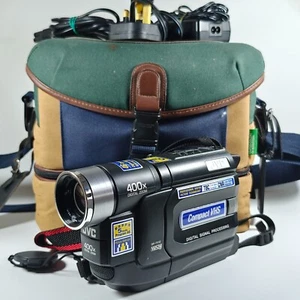 JVC GR-FX12E Camcorder VHSC Tape Analogue 400x Zoom Video Camera, Bag, Charger - Picture 1 of 14
