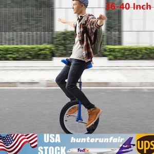 Wheel Outdoor Sports Unicycle 24" Adjustable Seat Exercise Bicycle Fitness Bike - Picture 1 of 24