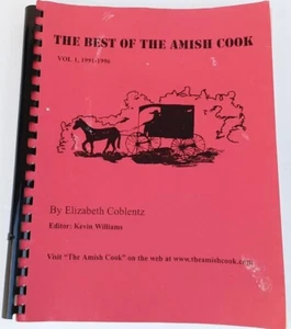  Best Of The Amish Cook Volume 1 Elizabeth Coblentz Editor Kevin Williams Signed - Picture 1 of 19