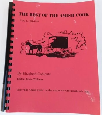  Best Of The Amish Cook Volume 1 Elizabeth Coblentz Editor Kevin Williams Signed - Image 1 of 4