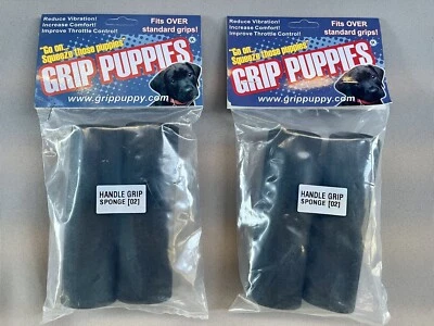 Grip Puppy Puppies Anti Vibration Motorcycle Handle Bar Foam Comfort Over Grips - Image 1 of 3