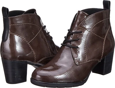 Botines veganos con cordones Marco Tozzi para mujer UK 4 / EU 37 marrón pimienta M.P.C Foto 1 de 4