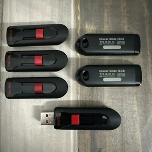 Six (6) clés USB SanDisk Cruzer Glide 16 Go - Photo 1/3