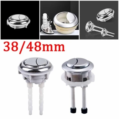 38 48mm Replacement Dual Flush Push Button Toilet Cistern Water Saving - Image 1 of 2