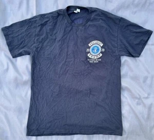 Navy Mens L 2020 Daytona Beach Bike Week Donald Trump MAGA SS T Shirt Harley Dav - Bild 1 von 5