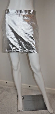 Мини юбка Vanessa Bruno размер FR 36 Серебряный металлический подержанный, отличном состоянии. - Изображение 1 из 4