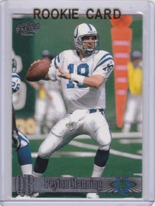 Tarjeta de novato Peyton Manning Pacific Crown 1998 Colts Fútbol RC Denver Broncos! - Imagen 1 de 2