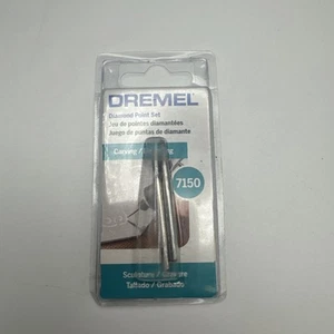 Dremel Diamond Point Set 7150 for Carving / Engraving 2 pc Never Opened - Picture 1 of 3