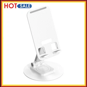 Foldable Desktop Phone Holder 360 Rotating Telescopic Tablet Stands (White) - Afbeelding 1 van 6