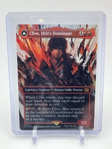 Clive, Ifrit's Dominant Borderless FOIL NM Final Fantasy MTG M0318 - Picture 1 of 2
