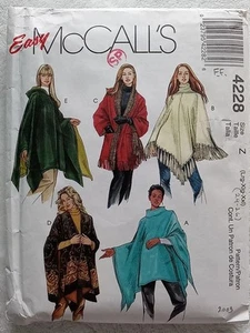 McCall's Muster 4228 Damen L XL XXL Poncho mit Kapuze Halstuch 16-26 - Bild 1 von 6