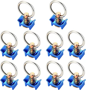 **Einzelbolzen L Gleisbeschlag Rundring 10er Pack Edelstahl Cargo Control - Bild 1 von 8