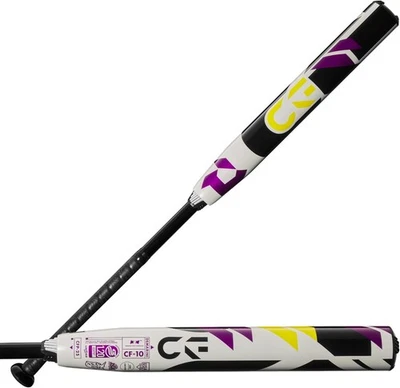 New DeMarini 2025 CF Fastpitch Softball Bat 34/24 (-10) White/Purple Composite - image 1 of 4