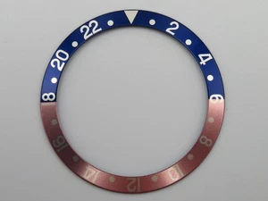 Rolex GMT 16700/10/50 Pepsi Blue Red Serif Bezel Insert Faded - Picture 1 of 15