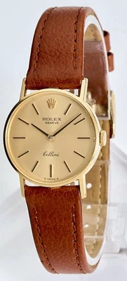 Rolex GENÈVE Cellini Box & Papers 18K Gold ‘1975’ Ref 3810 Ladies Vintage Watch - Image 1 of 4