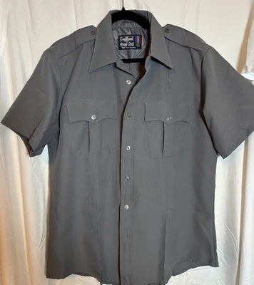 NUEVO Command Uniform FLYING CROSS Camisa Hombre Gris 100% Poliéster Talla 16 USA Foto 1 de 4