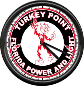 Reddy Kilowatt Electrician Turkey Point Florida Power Light Sign Wall Clock - Picture 1 of 1