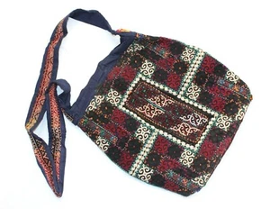 Uzbek Bag, Uzbek Suzani Shoulder Bag, Multicolor Fabric Bag, Boho Fabric Bag #B2 - Picture 1 of 7