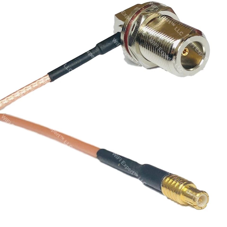RG316 N Female Bulkhead Angle to MCX MALE RF Cable Rapid-SHIP LOT - Image 1 of 1